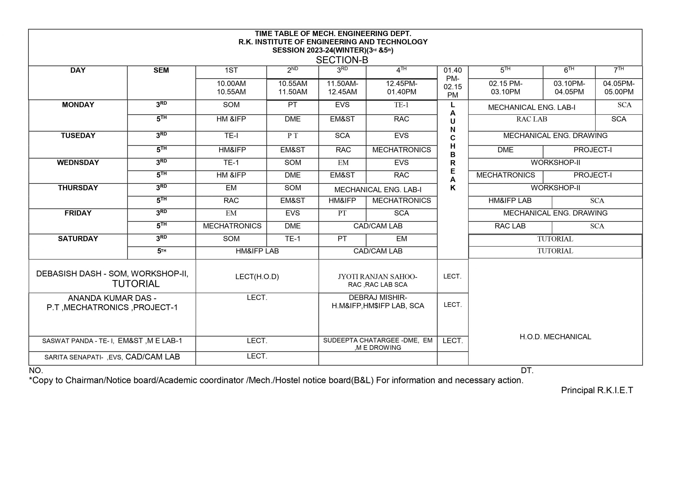 Elect. Time Table 2022-23,4th & 6th -002